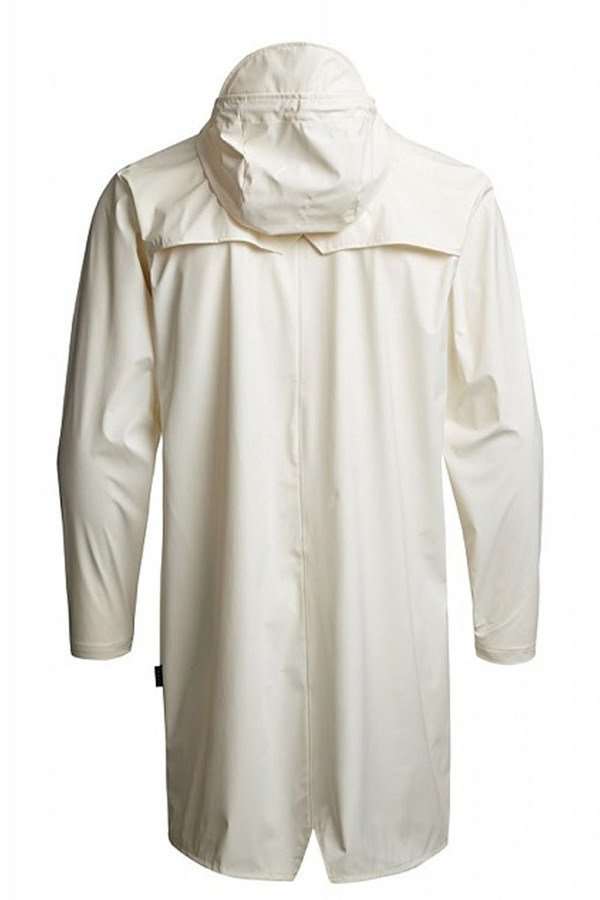 Unisex Rains White Hooded Rain Coat Unisex Rains White Hooded Rain Coat