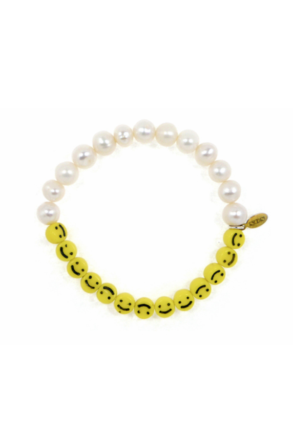 Nektar de Stagni Smiley Face & Pearl Bracelet Nektar de Stagni Smiley Face & Pearl Bracelet