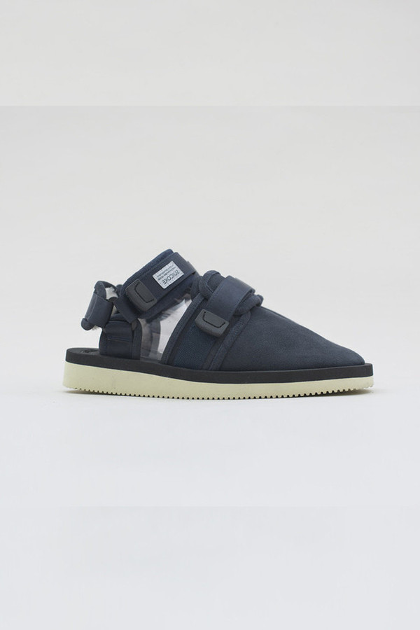 Men's Suicoke Navy Shearling Sandal Men's Suicoke Navy Shearling Sandal