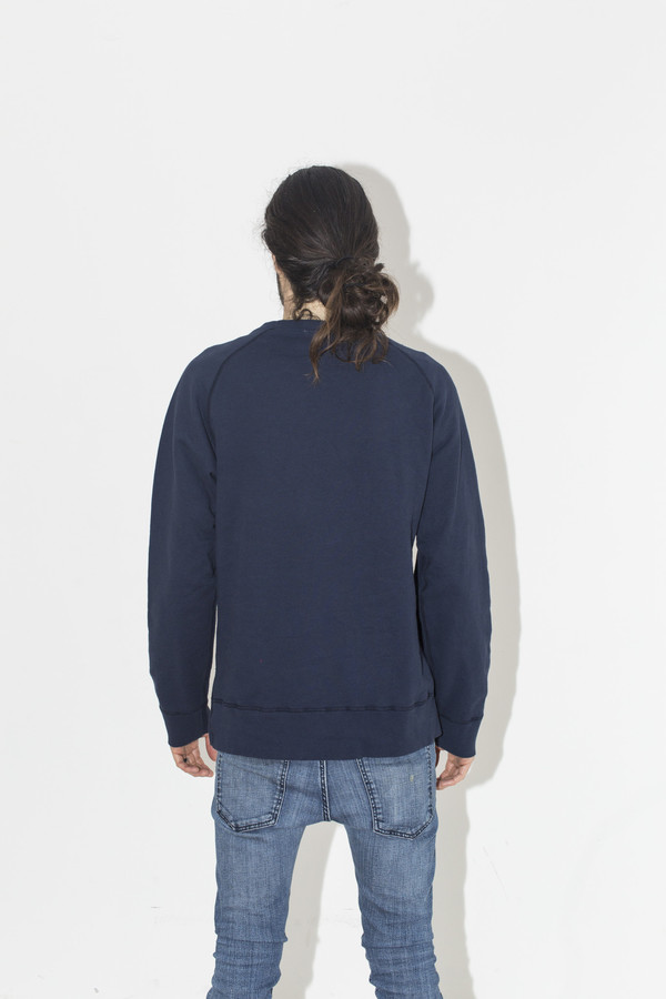 Men's Velva Sheen Navy Crew Sweat Men's Velva Sheen Navy Crew Sweat