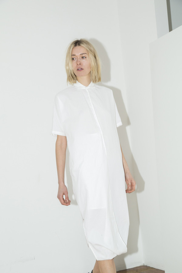 White Cotton Twist Dress White Cotton Twist Dress