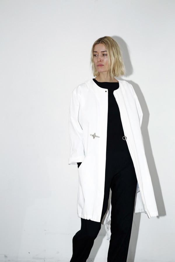 Assembly White Denim No Hood Parka Assembly White Denim No Hood Parka