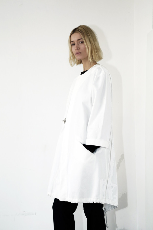Assembly White Denim No Hood Parka Assembly White Denim No Hood Parka