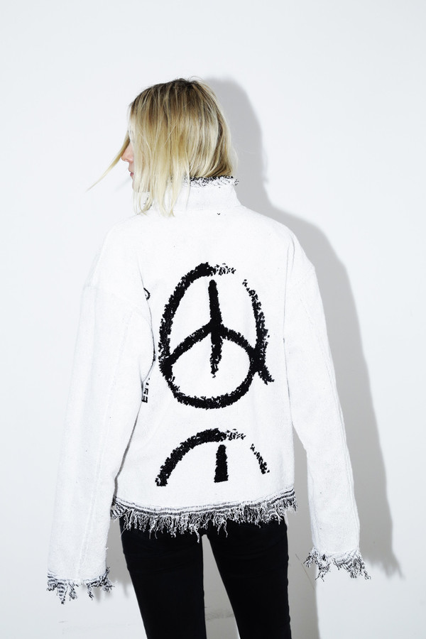 White Mariah Terry Jacket White Mariah Terry Jacket