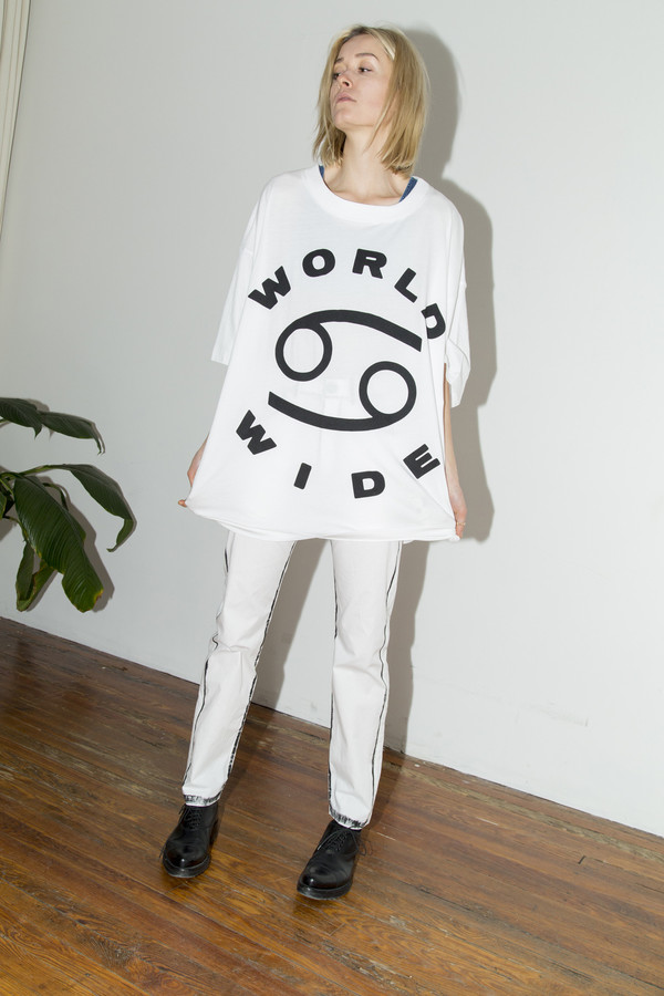 White World Wide Big Tee White World Wide Big Tee