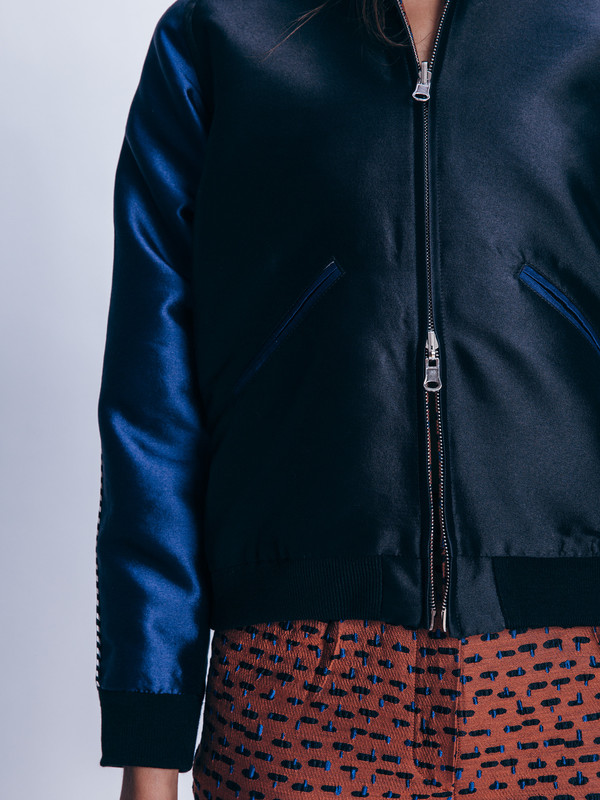 Nikki Chasin Captain Reversible Bomber Jacket Nikki Chasin Captain Reversible Bomber Jacket