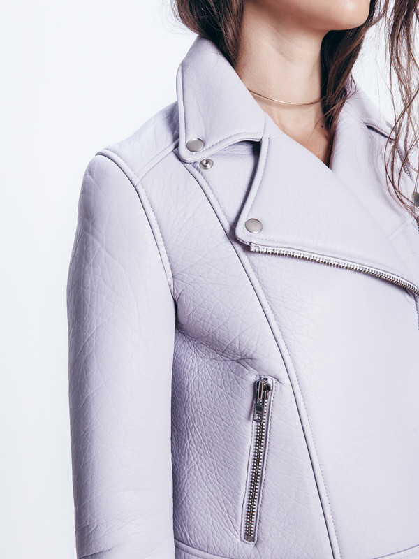 Loeffler Randall Lavander Foam Leather Moto Loeffler Randall Lavander Foam Leather Moto