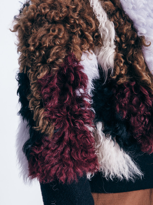 Loeffler Randall SHEARLING WOOL BOMBER Loeffler Randall SHEARLING WOOL BOMBER