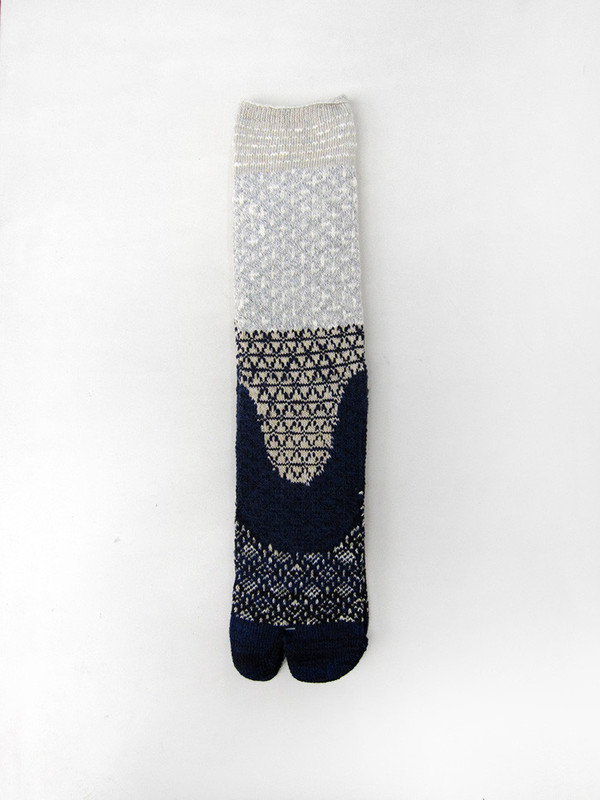 Sashiko Tabi Socks, Navy Sashiko Tabi Socks, Navy