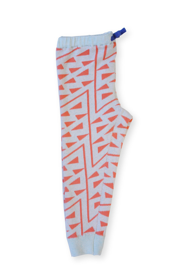 Micaela Greg Knitted Squiggle Pant - Tangerine Micaela Greg Knitted Squiggle Pant - Tangerine
