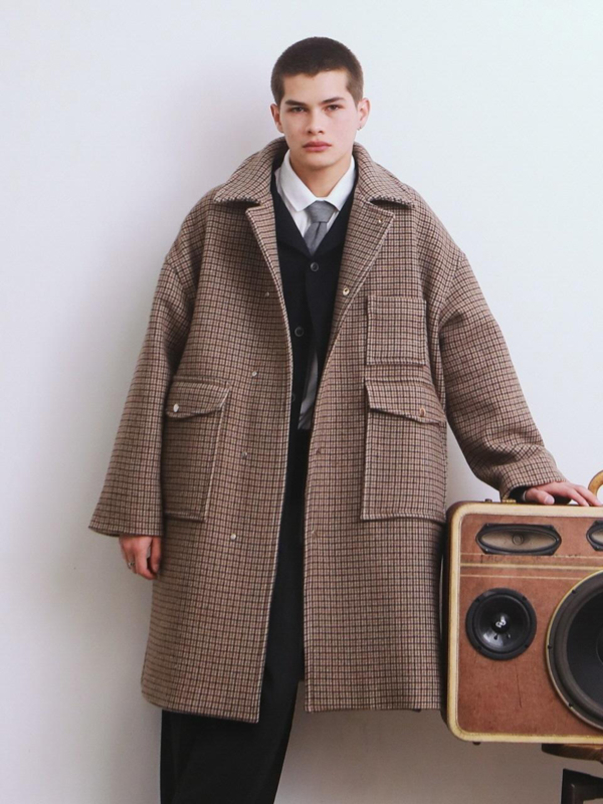 heavy wool overcoat