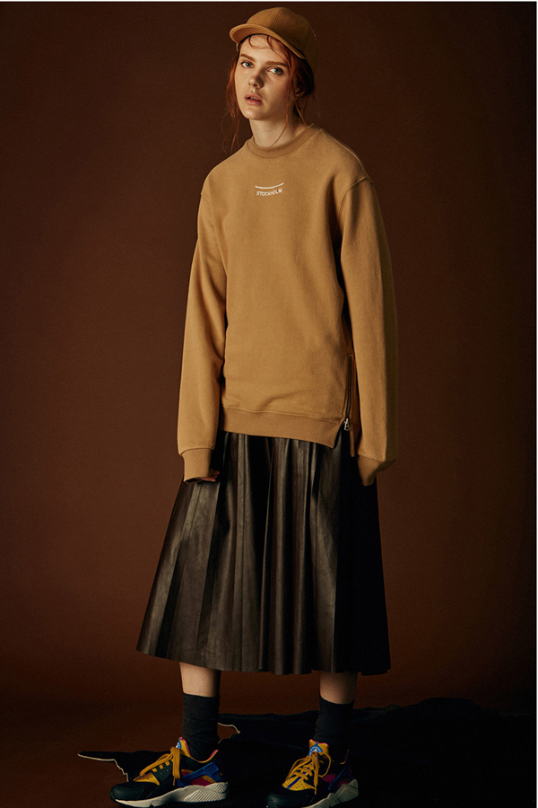 ANDERSSON BELL Unisex City Coordinates Sweatshirt- Beige ANDERSSON BELL Unisex City Coordinates Sweatshirt- Beige
