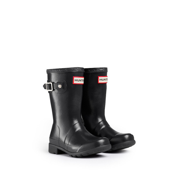 Hunter Original Packable Tour Kids Rain Boots - Black Hunter Original Packable Tour Kids Rain Boots - Black