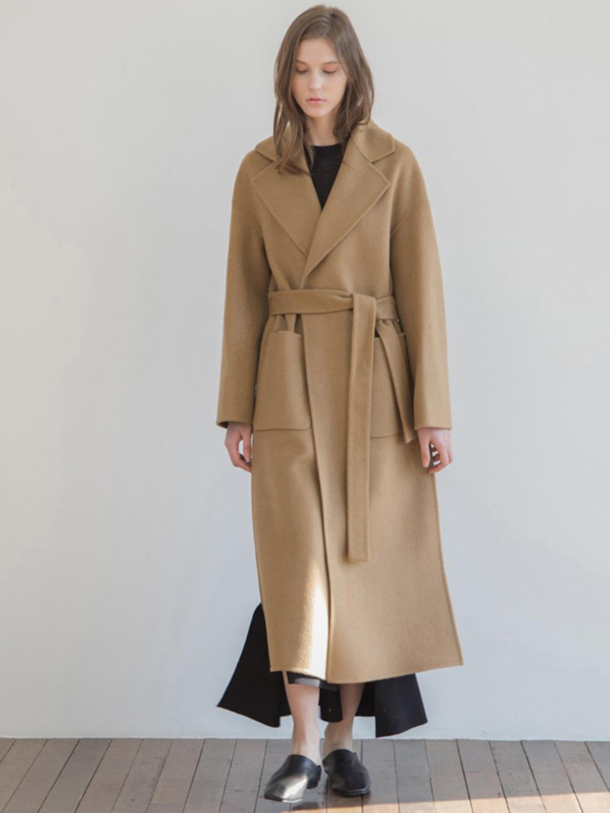 camel robe coat