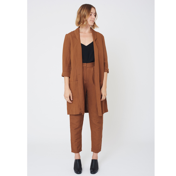 First Rite Mid Length Overcoat Amber First Rite Mid Length Overcoat Amber