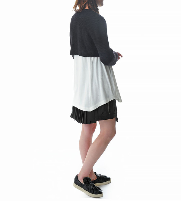Public School Black Cropped Mohair Pullover Public School Black Cropped Mohair Pullover