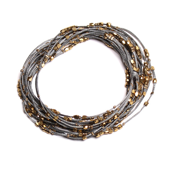 Serefina Glistening Four Strands Necklace Slate Serefina Glistening Four Strands Necklace Slate