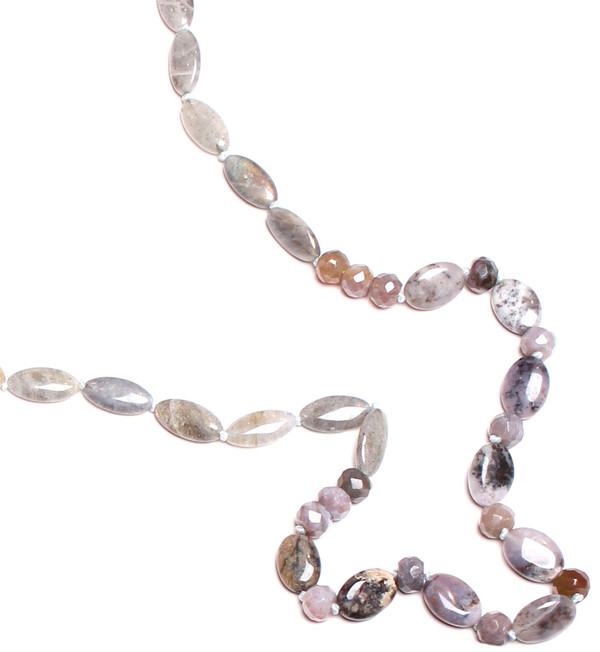 James and Jezebelle Labradorite and Agate Necklace James and Jezebelle Labradorite and Agate Necklace