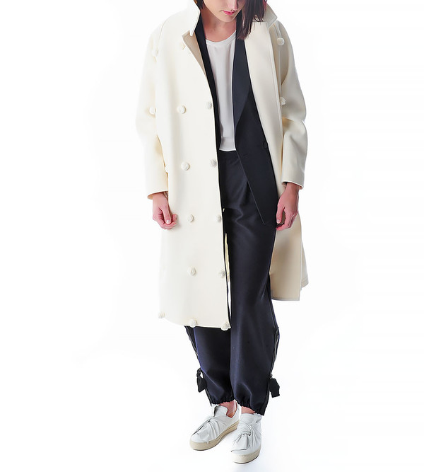 Ports 1961 Pom Pom Single Breast Coat Ports 1961 Pom Pom Single Breast Coat