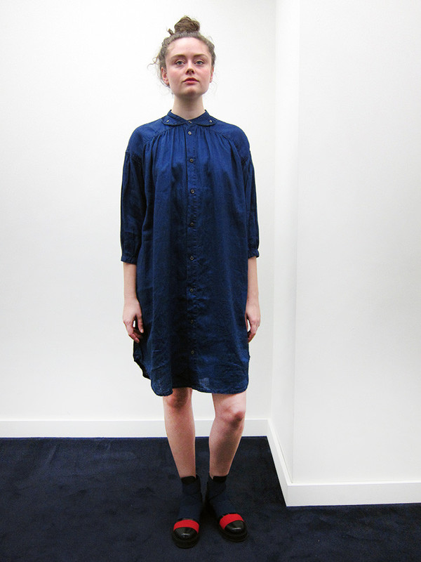 Kapital French Cloth Linen Flap Down Dress Kapital French Cloth Linen Flap Down Dress