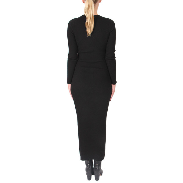 ADRELLANA EVIAN STRETCH WOOL-BLEND RIB DRESS ADRELLANA EVIAN STRETCH WOOL-BLEND RIB DRESS