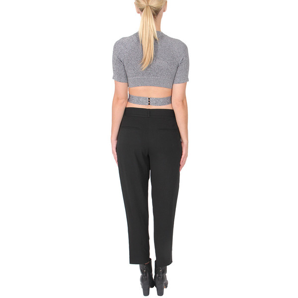 T By Alexander Wang Criss Cross Short Sleeve Top T By Alexander Wang Criss Cross Short Sleeve Top