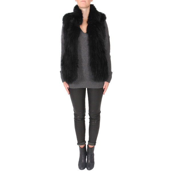 Theory Hanalee Knit Fur Vest Theory Hanalee Knit Fur Vest