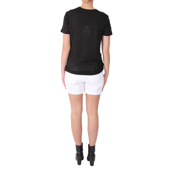 IRO Clay Holey Linen Tee IRO Clay Holey Linen Tee