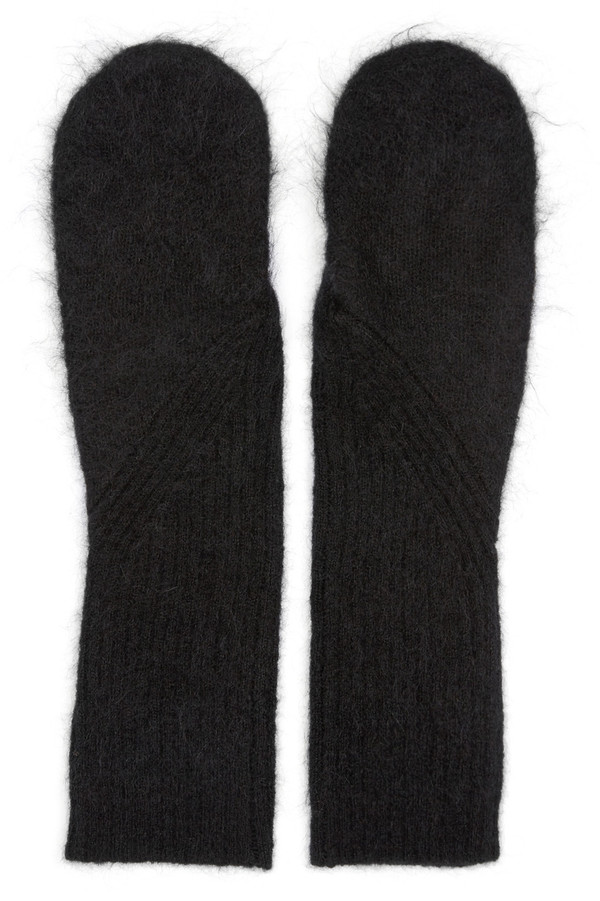 Acne Studios Mohair Violette Mittens Acne Studios Mohair Violette Mittens