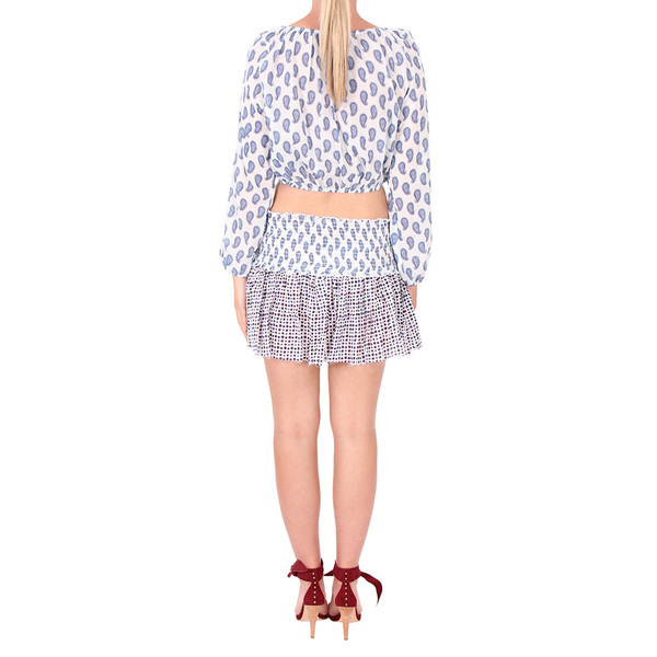 LOVESHACKFANCY Paisley Print Beach Mini Skirt LOVESHACKFANCY Paisley Print Beach Mini Skirt