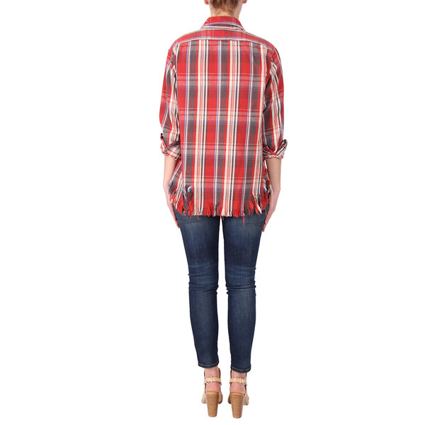 R13 Shredded Plaid Shirt R13 Shredded Plaid Shirt
