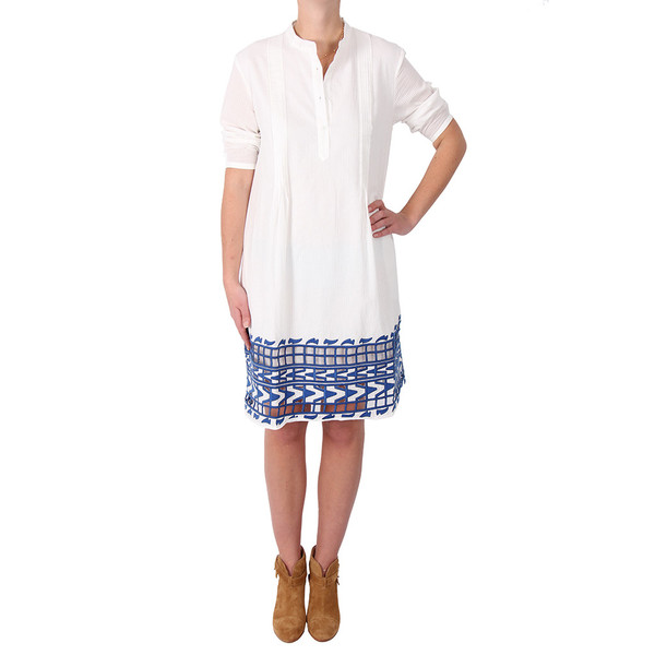 Sea Embroidered Shirt Dress Sea Embroidered Shirt Dress