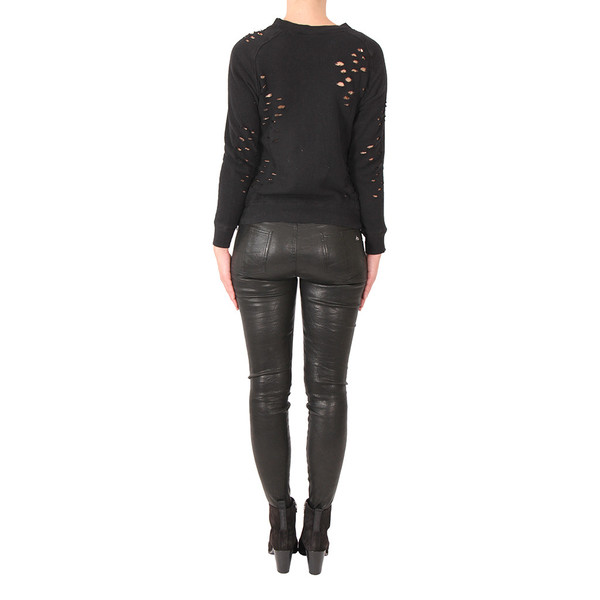 R13 Shredded Side Zip Sweater R13 Shredded Side Zip Sweater