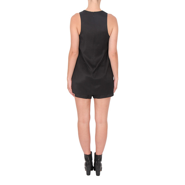 T By Alexander Wang Stretch Twill Sleeveless Romper T By Alexander Wang Stretch Twill Sleeveless Romper