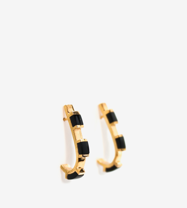 Luz Ortiz Cubik Onyx Earrings Luz Ortiz Cubik Onyx Earrings