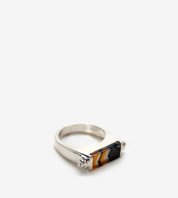 Luz Ortiz Nova Mix Agate Ring Luz Ortiz Nova Mix Agate Ring