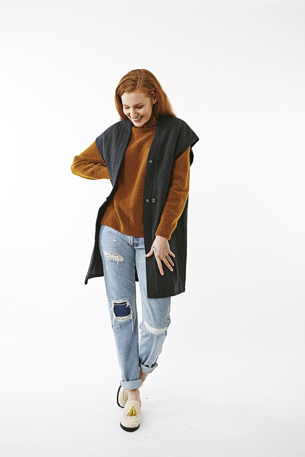 Nanushka Motta High Neck Buclé Sweater Nanushka Motta High Neck Buclé Sweater