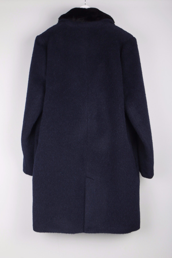 Maison Kitsune Furry Wool Classic Coat Maison Kitsune Furry Wool Classic Coat