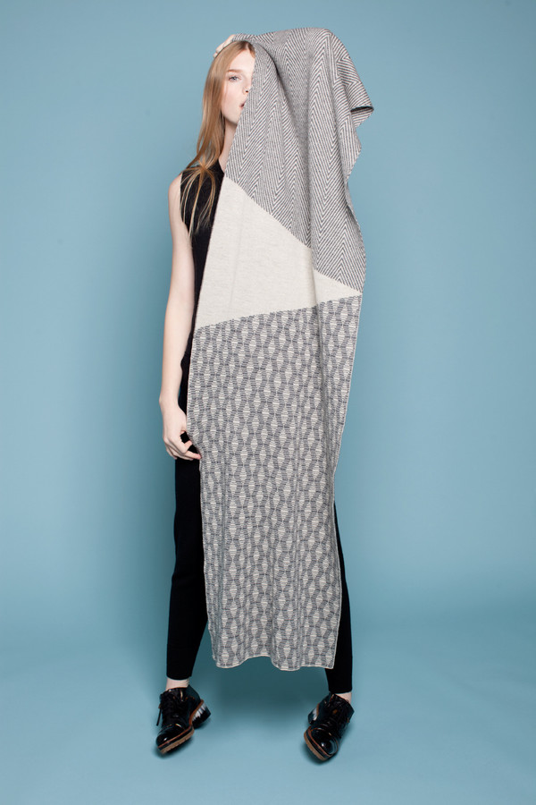 Micaela Greg Grey Dune Scarf Micaela Greg Grey Dune Scarf