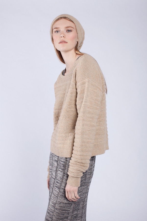 Micaela Greg Nude Sandstone Pullover Micaela Greg Nude Sandstone Pullover