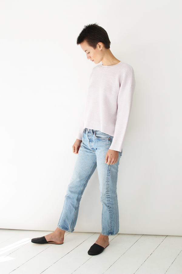 MICAELA GREG ripple sweater pearl pink MICAELA GREG ripple sweater pearl pink