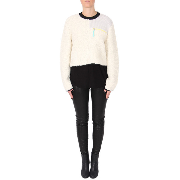 T By Alexander Wang Chunky Fleece Cropped Pullover T By Alexander Wang Chunky Fleece Cropped Pullover