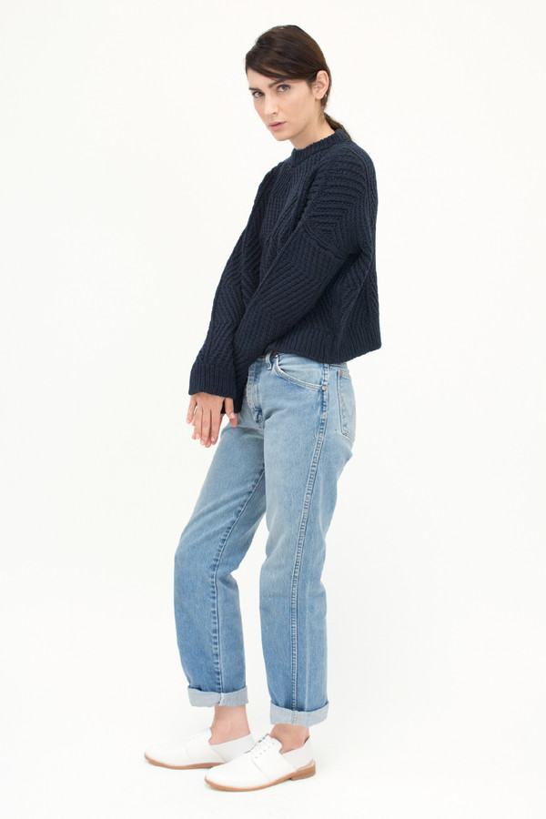 Blue Black Bevel Sweater Blue Black Bevel Sweater