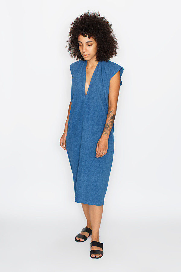 Miranda Bennett Indigo Everyday Dress, Silk Miranda Bennett Indigo Everyday Dress, Silk