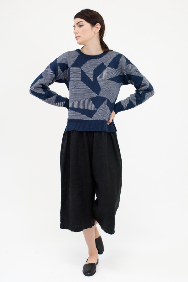 Micaela Greg Moonlight Blue Spectrum Sweater Micaela Greg Moonlight Blue Spectrum Sweater