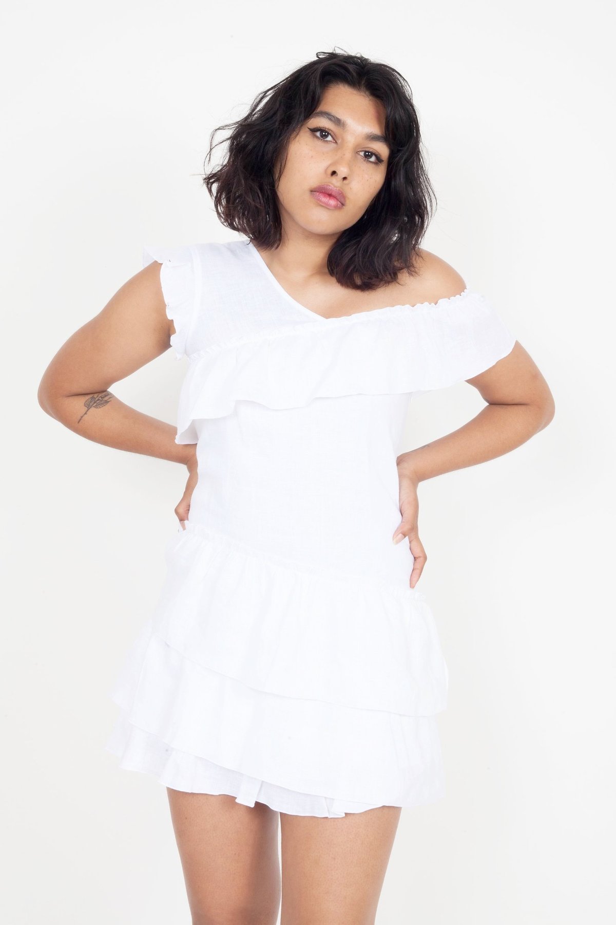 SIR the Label Ines Ruffled Mini Dress 