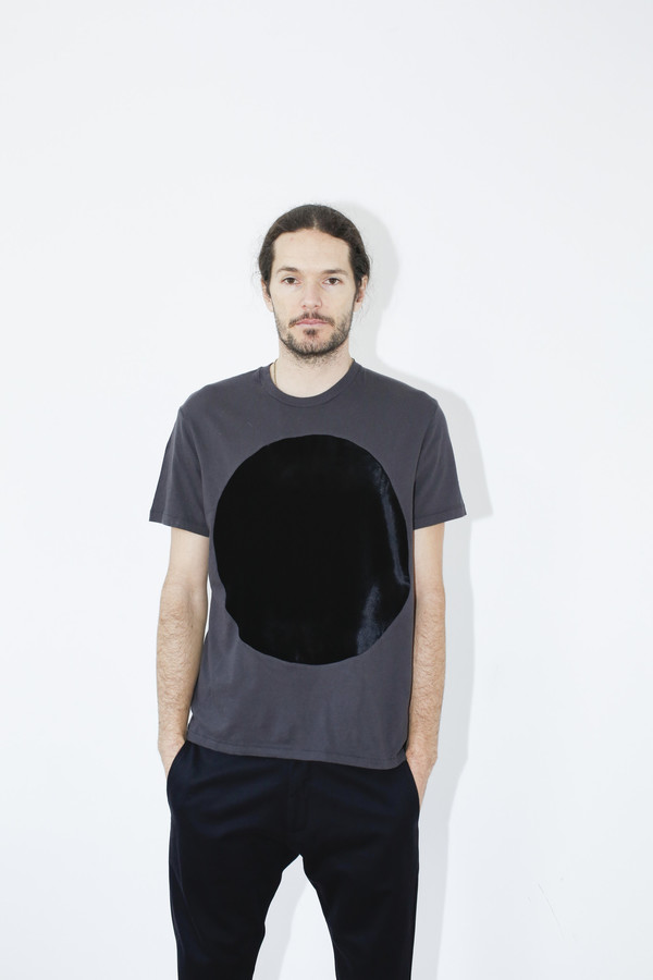 Unisex Correll Correll Black Velvet Circle T-shirt Unisex Correll Correll Black Velvet Circle T-shirt