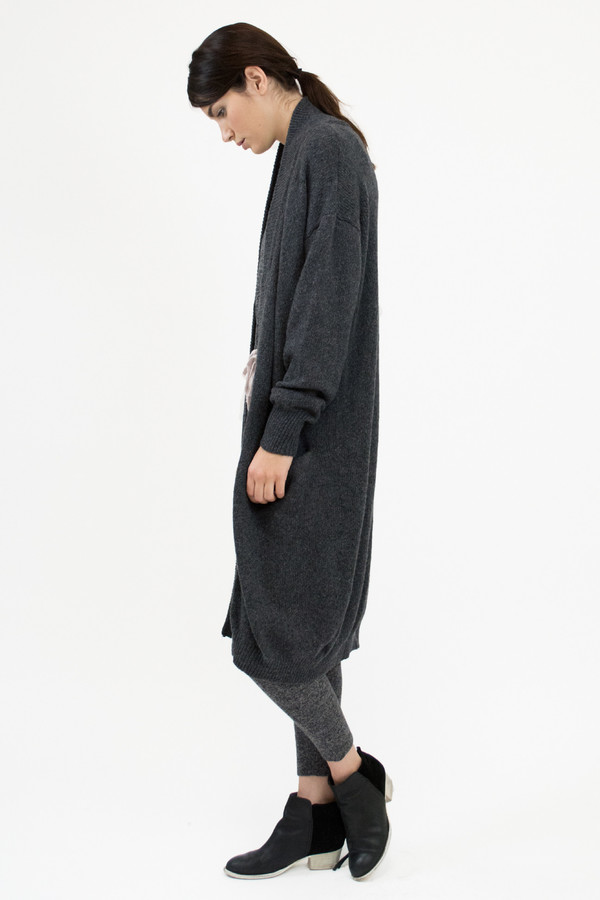 Micaela Greg Charcoal Duster Cardigan Micaela Greg Charcoal Duster Cardigan