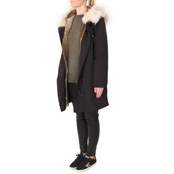 YVES SALOMON RABBIT FUR-LINED PARKA YVES SALOMON RABBIT FUR-LINED PARKA