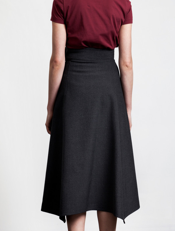 Butter Long High Waisted Skirt Slate Butter Long High Waisted Skirt Slate
